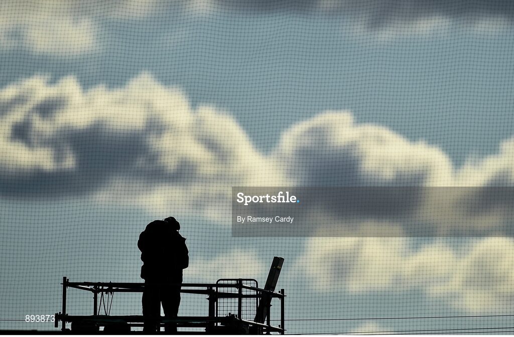26 July 2014; A Sky Sports TV cameraman during the match. GAA Football All Ireland Senior Championship, Round 4A, Galway v Tipperary. O'Connor Park, Tullamore, Co. Offaly. Picture credit: Ramsey Cardy / SPORTSFILE