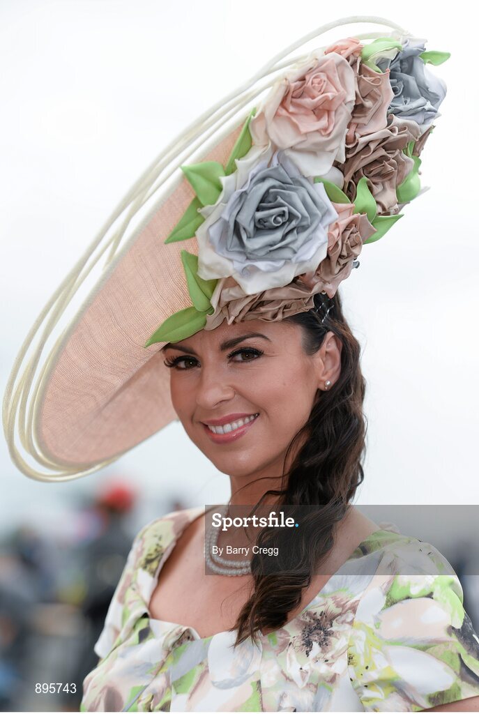 31 July 2014; Suzanne McGarry, from Sligo, enjoying a day at the races. Galway Racing Festival, Ballybrit, Co. Galway. Picture credit: Barry Cregg / SPORTSFILE