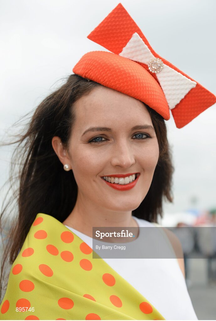 31 July 2014; Ciara Silke, from Bushypark, Co. Galway, enjoying a day at the races. Galway Racing Festival, Ballybrit, Co. Galway. Picture credit: Barry Cregg / SPORTSFILE