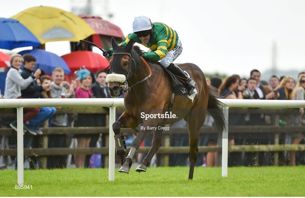 31 July 2014; Thomas Edison, with Tony McCoy up, on their way to winning the Guinness Galway Hurdle Handicap. Galway Racing Festival, Ballybrit, Co. Galway. Picture credit: Barry Cregg / SPORTSFILE