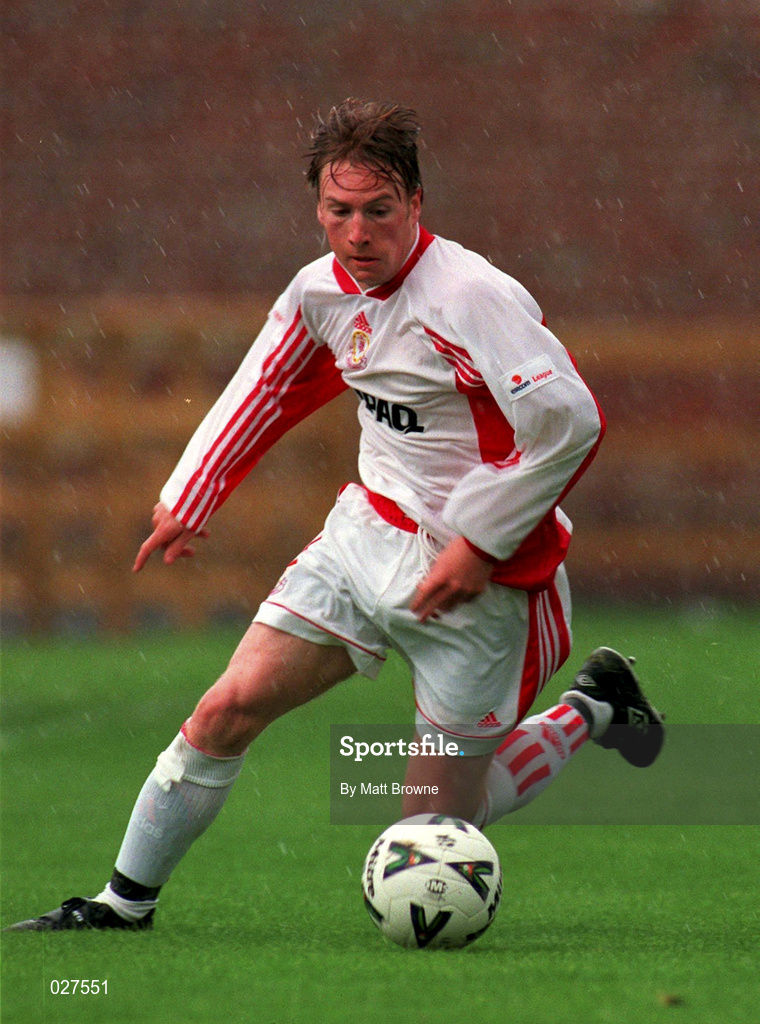 12 September 1999; Adrian Clegg of Galway United during the Eircom League Premier Division match between UCD and Galway United at Belfield Park in Dublin. Photo by Matt Browne/Sportsfile