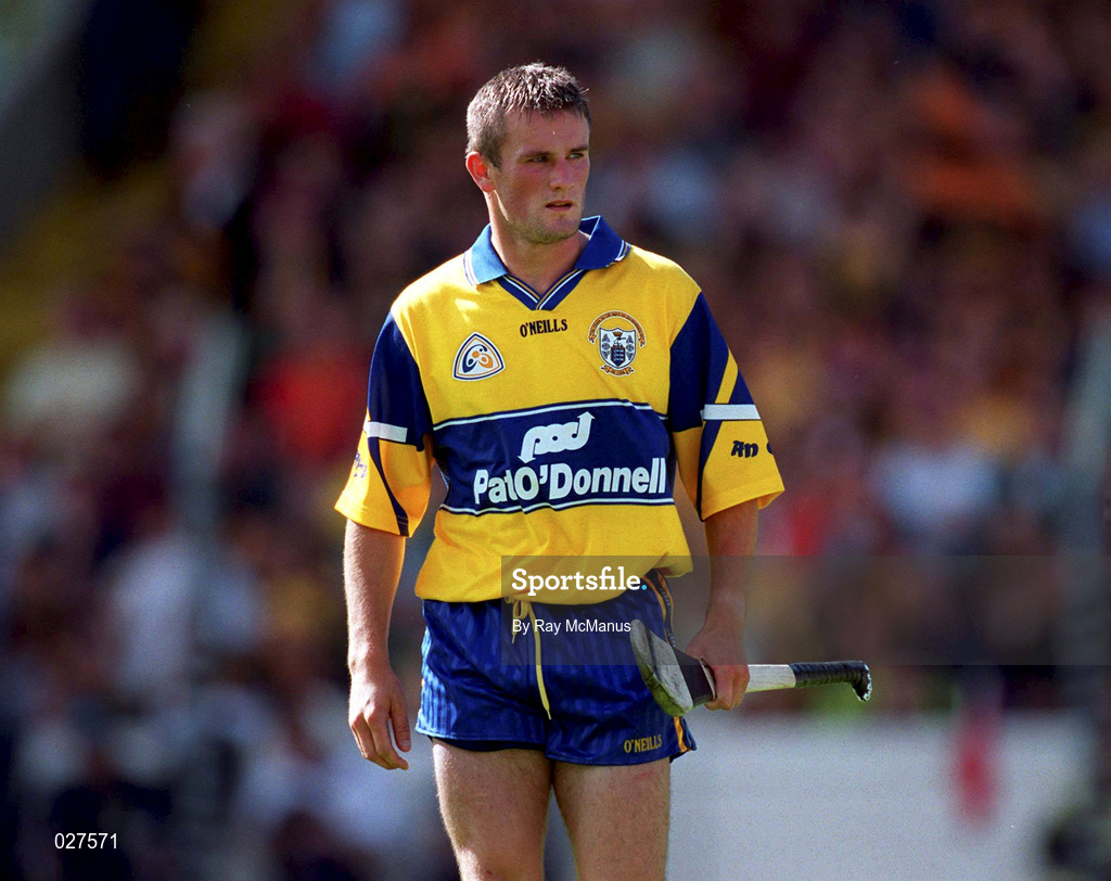 15 August 1999; Alan Markham of Clare during the Guinness All-Ireland Senior Hurling Championship Semi-Final match between Kilkenny and Clare at Croke Park in Dublin. Photo by Ray McManus/Sportsfile