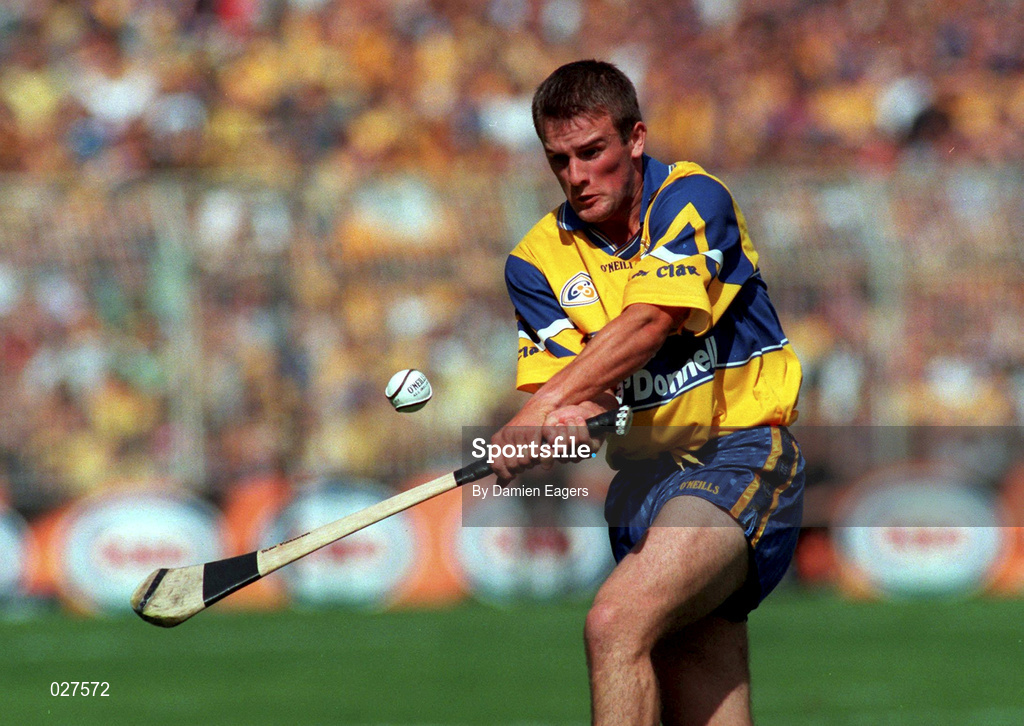 15 August 1999; Alan Markham of Clare during the Guinness All-Ireland Senior Hurling Championship Semi-Final match between Kilkenny and Clare at Croke Park in Dublin. Photo by Damien Eagers/Sportsfile