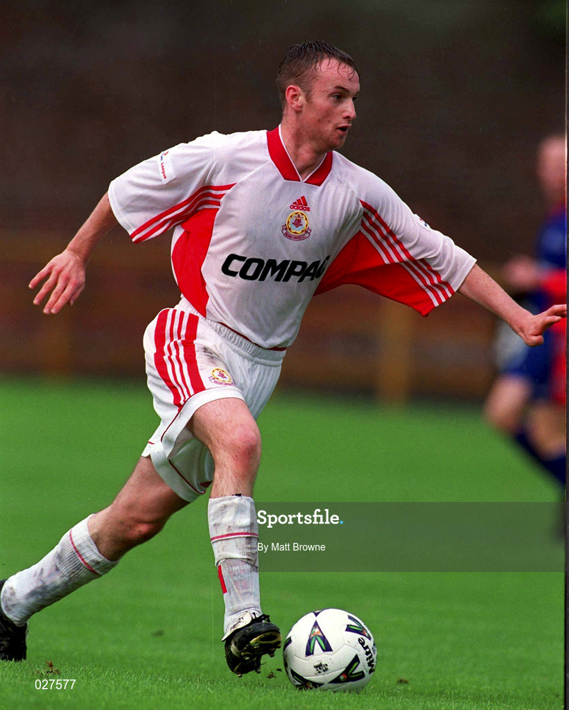12 September 1999; Alan O'Donnell of Galway United during the Eircom League Premier Division match between UCD and Galway United at Belfield Park in Dublin. Photo by Matt Browne/Sportsfile