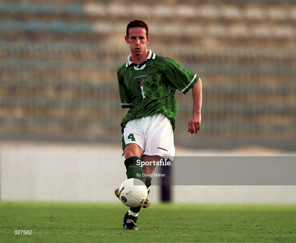 8 September 1999; Andrew O'Brien of Republic of Ireland during the UEFA European U21 Championships Qualifier match between Malta and Republic of Ireland at Ta'Qali Stadium in Attard, Malta. Photo by David Maher/Sportsfile