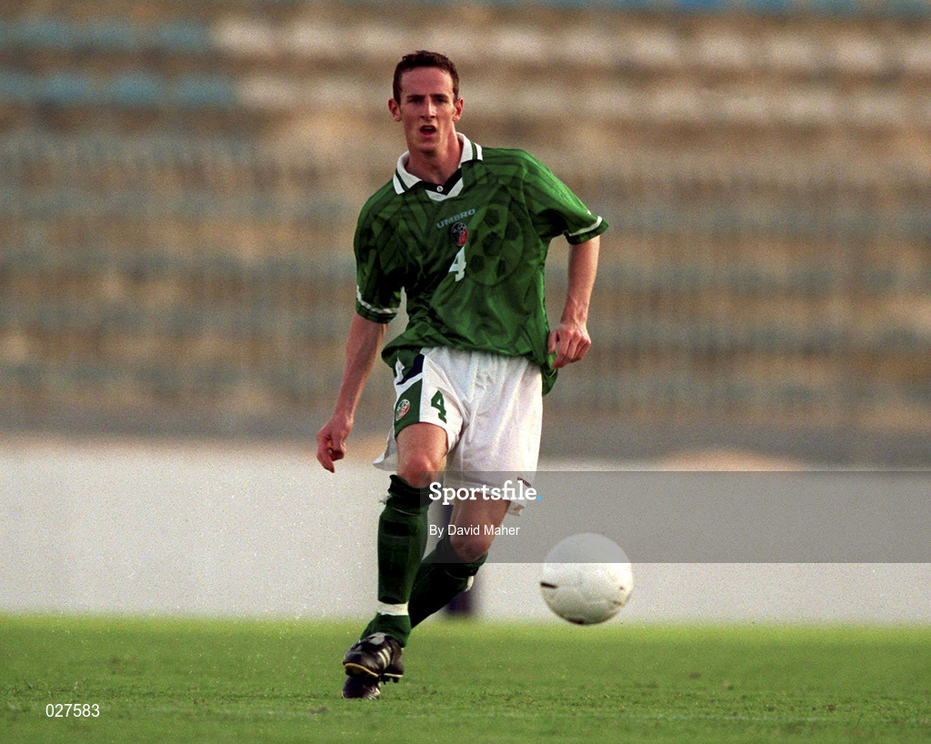 8 September 1999; Andrew O'Brien of Republic of Ireland during the UEFA European U21 Championships Qualifier match between Malta and Republic of Ireland at Ta'Qali Stadium in Attard, Malta. Photo by David Maher/Sportsfile
