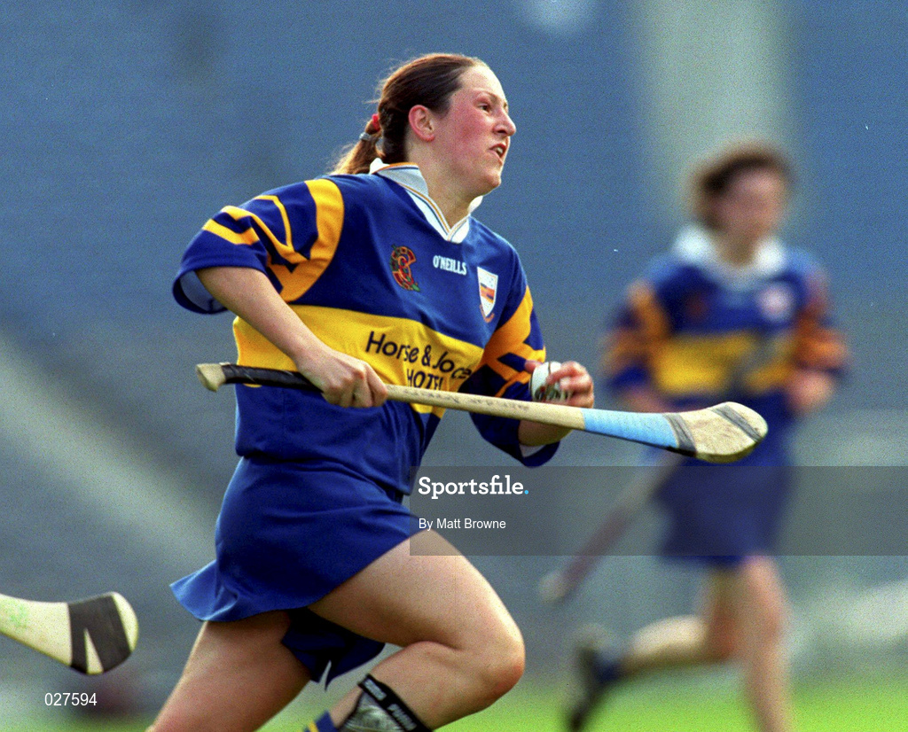 5 September 1999; Angela McDermott of Tipperary during the Bórd na Gaeilge All-Ireland Senior Camogie Championship Final between Tipperary and Kilkenny. Photo by Matt Browne/Sportsfile
