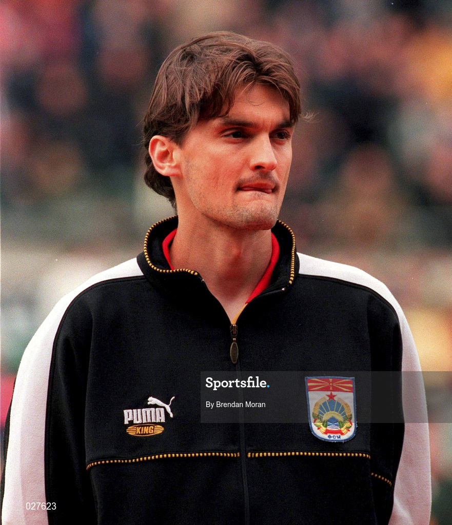 9 June 1999; Boban Babunski of Macedonia during the UEFA European Championships Qualifying Group 8 match between Republic of Ireland and FYR Macedonia at Lansdowne Road in Dublin. Photo by Brendan Moran/Sportsfile