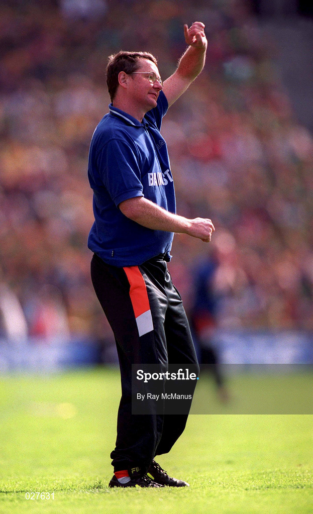 29 August 1999; Armagh joint manager Brian Canavan during the Bank of Ireland All-Ireland Senior Football Championship Semi-Final match between Meath and Armagh at Croke Park in Dublin. Photo by Ray McManus/Sportsfile