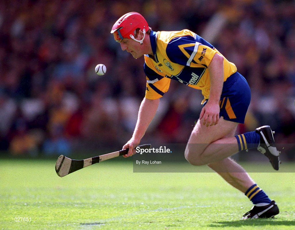 15 August 1999; Brian Lohan of Clare during the Guinness All-Ireland Senior Hurling Championship Semi-Final match between Kilkenny and Clare at Croke Park in Dublin. Photo by Ray Lohan/Sportsfile