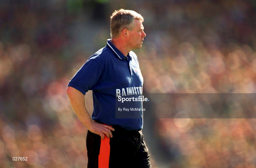 29 August 1999; Armagh joint manager Brian McAlinden during the Bank of Ireland All-Ireland Senior Football Championship Semi-Final match between Meath and Armagh at Croke Park in Dublin. Photo by Ray McManus/Sportsfile