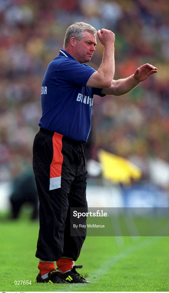 29 August 1999; Armagh joint manager Brian McAlinden during the Bank of Ireland All-Ireland Senior Football Championship Semi-Final match between Meath and Armagh at Croke Park in Dublin. Photo by Ray McManus/Sportsfile
