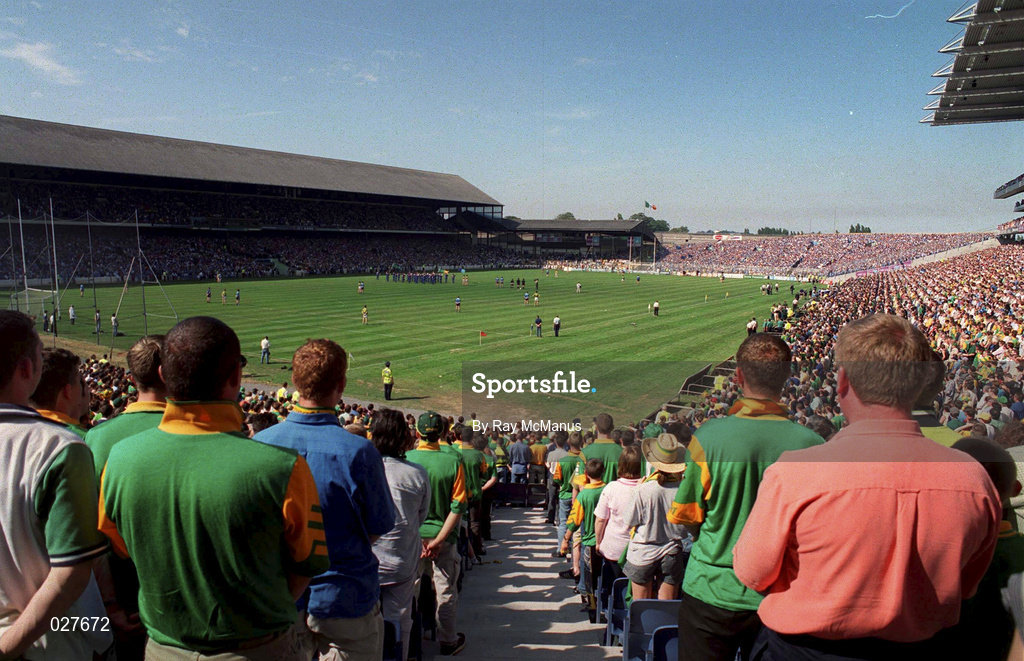 1 August 1999; A general view of Croke Park from the Canal End during the Bank of Ireland Leinster Senior Football Championship Final between Meath and Dublin at Croke Park in Dublin. Photo by Ray McManus/Sportsfile
