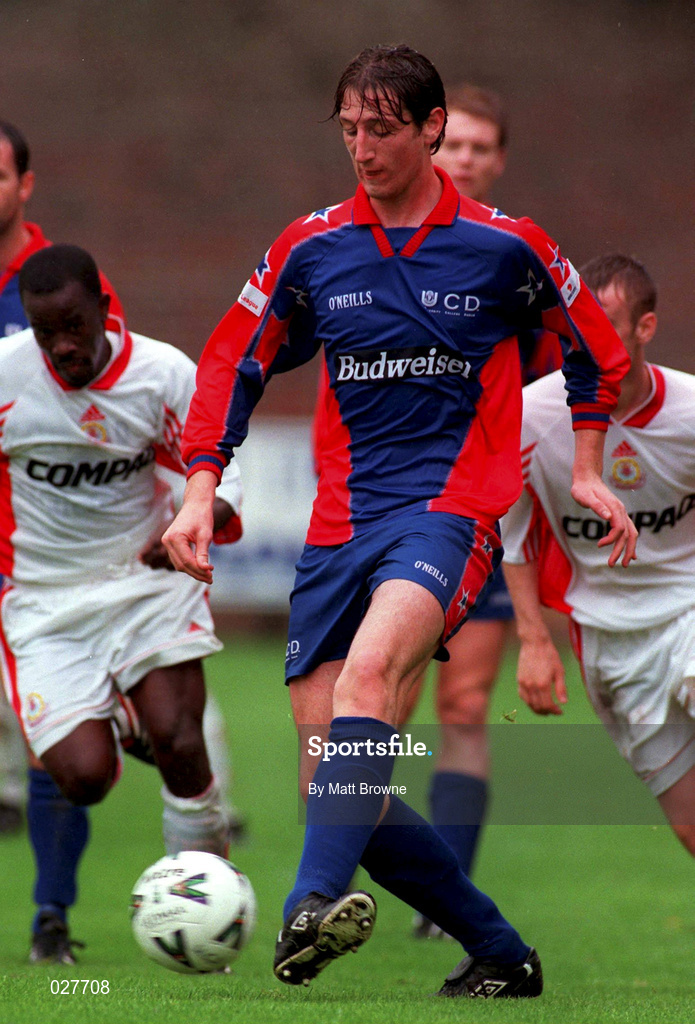 12 September 1999; Clive Delaney  of UCD during the Eircom League Premier Division match between UCD and Galway United at Belfield Park in Dublin. Photo by Matt Browne/Sportsfile