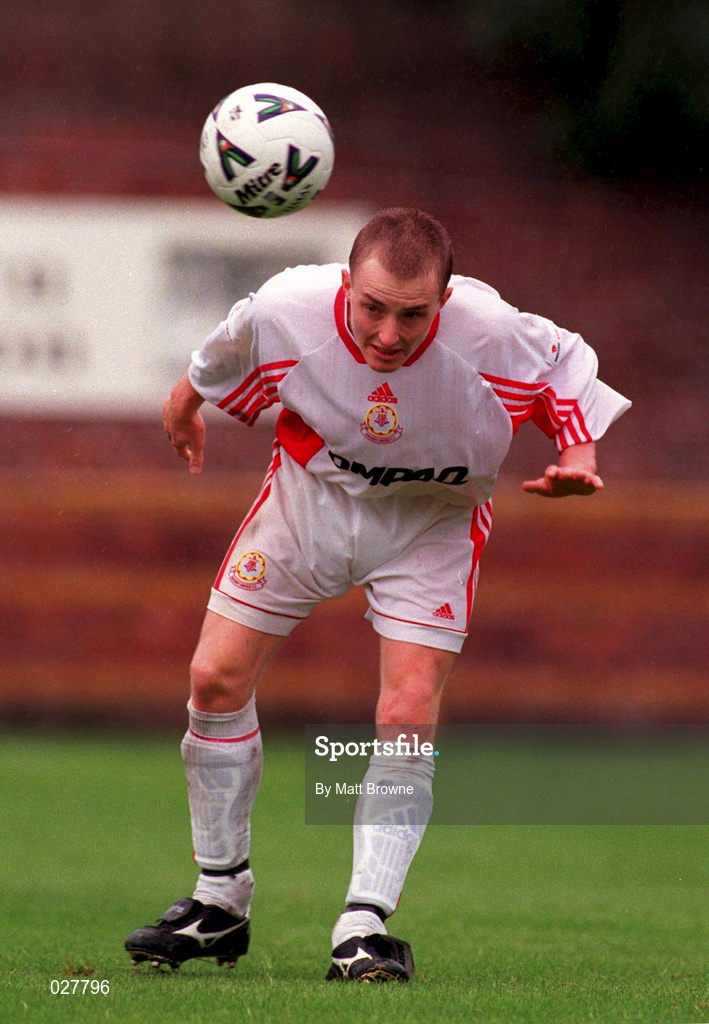 12 September 1999; Darragh Sheridan of Galway United during the Eircom League Premier Division match between UCD and Galway United at Belfield Park in Dublin. Photo by Matt Browne/Sportsfile