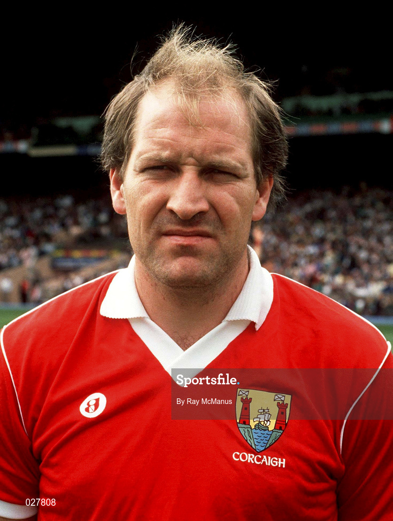 12 August 1990; Dave Barry of Cork prior to the All-Ireland Senior Football Championship Semi-Final match between Cork and Roscommon at Croke Park in Dublin. Photo by Ray McManus/Sportsfile