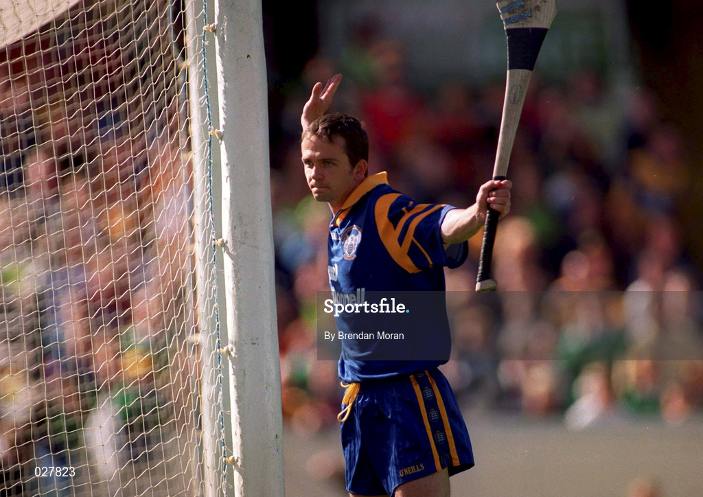 15 August 1999; David Fitzgerald of Clare during the Guinness All-Ireland Senior Hurling Championship Semi-Final match between Kilkenny and Clare at Croke Park in Dublin. Photo by Brendan Moran/Sportsfile