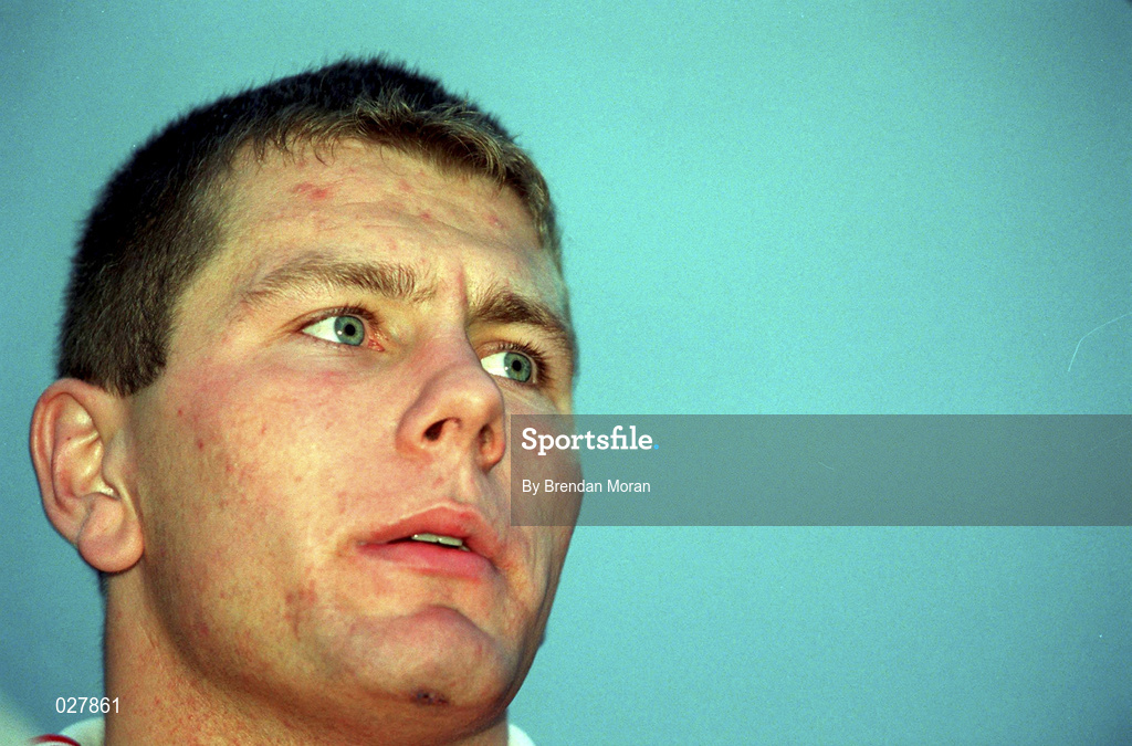 30 August 1999; Cork's Diarmuid O'Sullivan during a training session, at Páirc Uí Chaoimh in Cork, in advance of the Guinness All-Ireland Senior Hurling Championship Final. Photo by Brendan Moran/Sportsfile