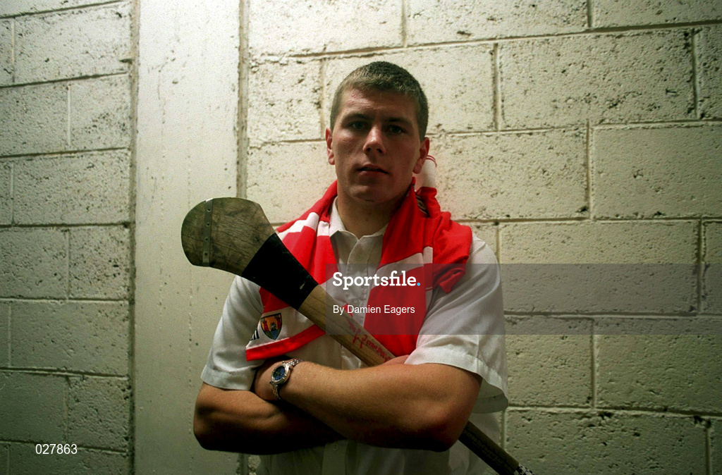 30 August 1999; Cork's Diarmuid O'Sullivan poses for a portrait during a press night, at Páirc Uí Chaoimh in Cork, in advance of the Guinness All-Ireland Senior Hurling Championship Final. Photo by Damien Eagers/Sportsfile