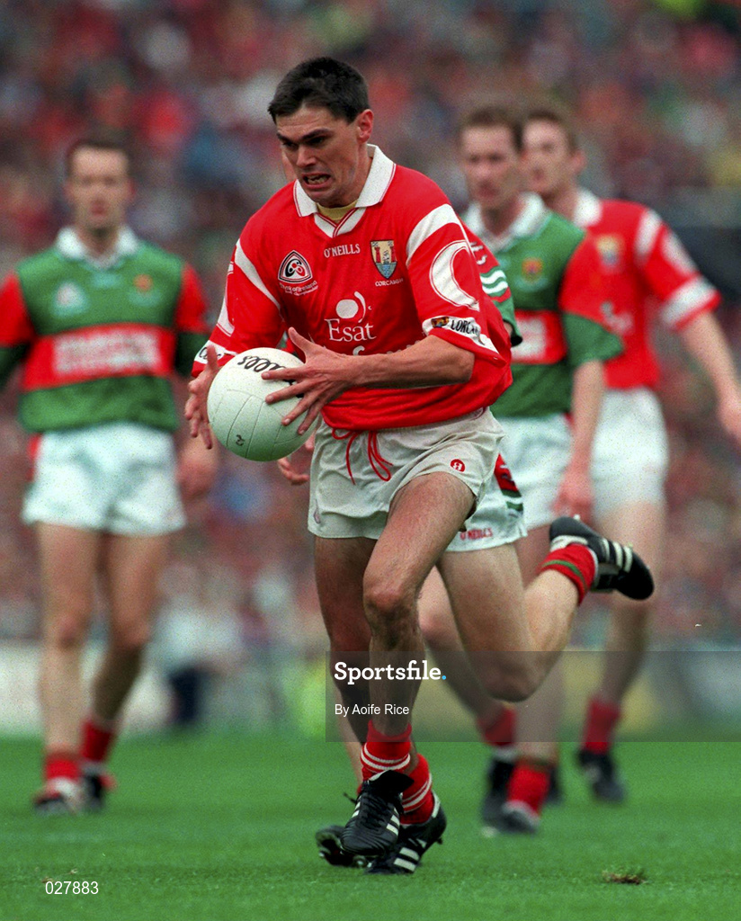 22 August 1999; Don Davis of Cork during the Bank of Ireland All-Ireland Senior Football Championship Semi-Final match between Cork and Mayo at Croke Park in Dublin. Photo by Aoife Rice/Sportsfile