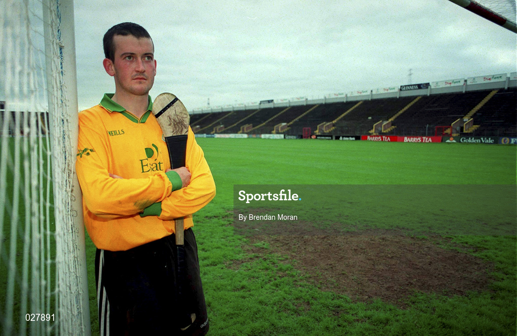 30 August 1999; Cork goalkeeper Donal Óg Cusack poses for a portrait during a press night, at Páirc Uí Chaoimh in Cork, in advance of the Guinness All-Ireland Senior Hurling Championship Final. Photo by Brendan Moran/Sportsfile