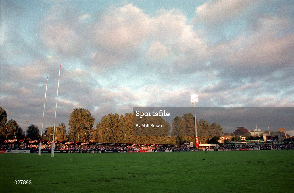 3 September 1999; A general view of Donnybrook Rugby Ground in Dublin during the Guinness Interprovincial Championship match between Leinster and Connacht. Photo by Matt Browne/Sportsfile