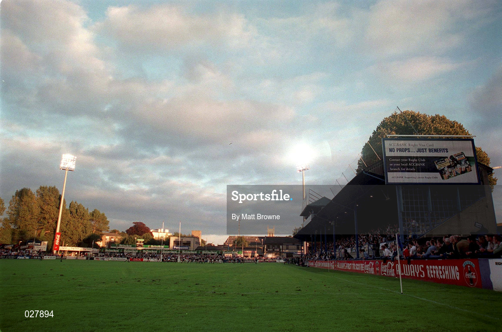 3 September 1999; A general view of Donnybrook Rugby Ground in Dublin during the Guinness Interprovincial Championship match between Leinster and Connacht. Photo by Matt Browne/Sportsfile