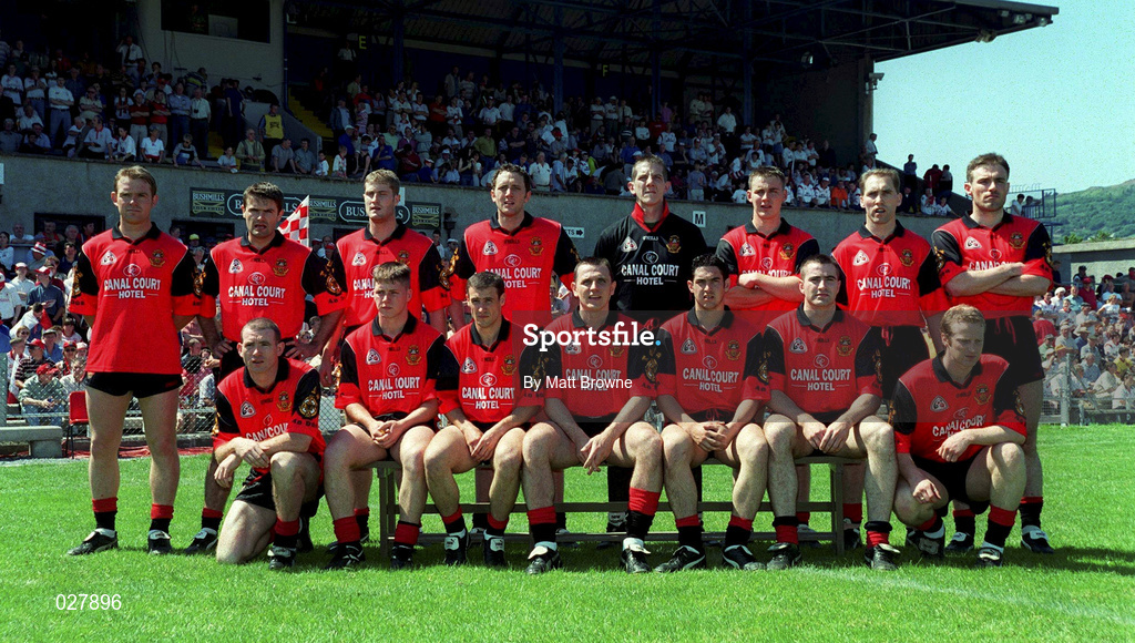 11 July 1999; The Down team prior to the Bank of Ireland Ulster Senior Football Championship Semi-Final match between Down and Tyrone at Casement Park in Belfast, Antrim. Photo by Matt Browne/Sportsfile