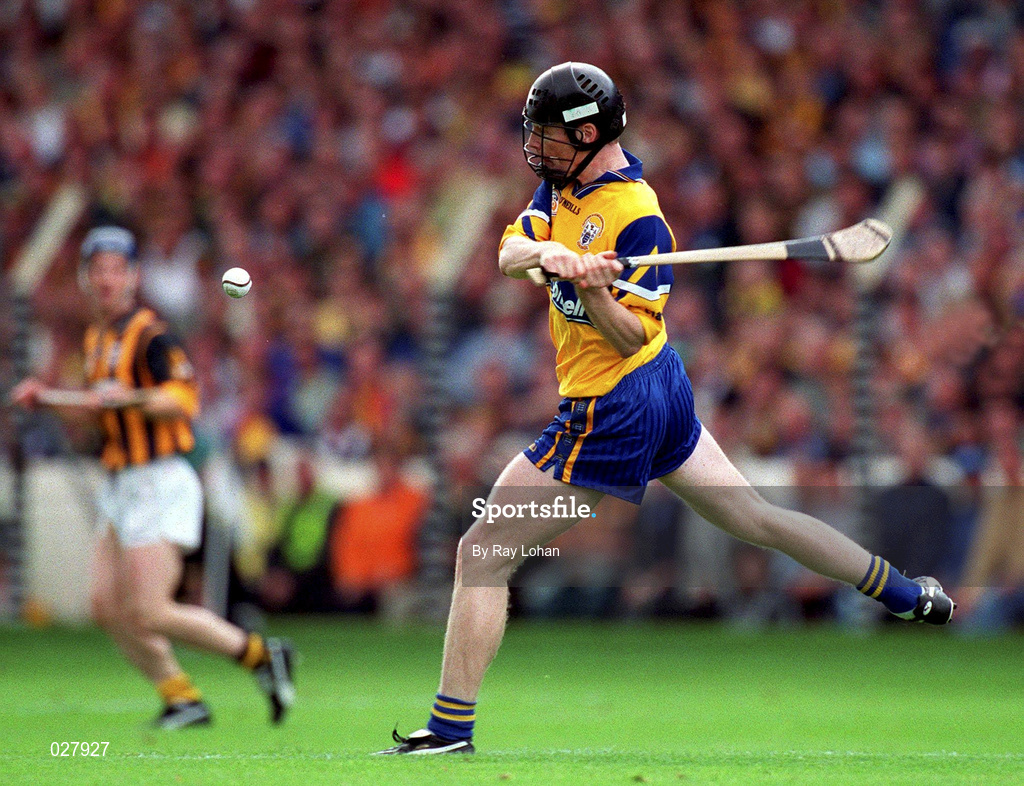 15 August 1999; Frank Lohan of Clare during the Guinness All-Ireland Senior Hurling Championship Semi-Final match between Kilkenny and Clare at Croke Park in Dublin. Photo by Ray Lohan/Sportsfile