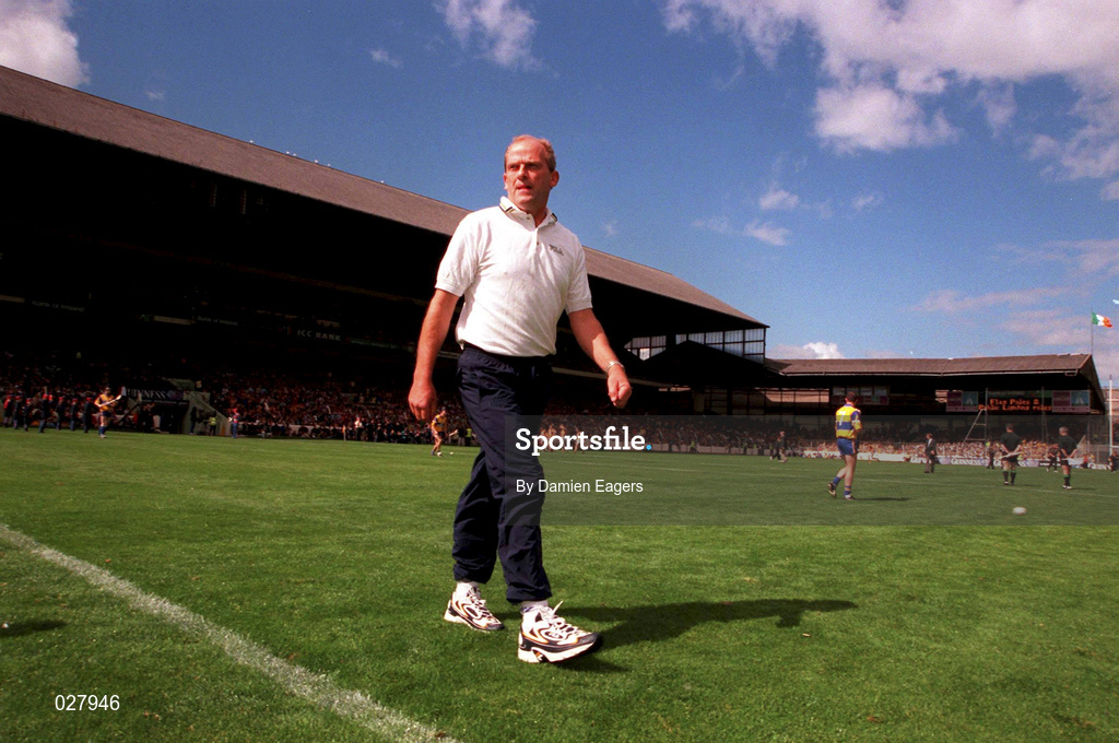 15 August 1999; Clare manager Ger Loughnane prior to the Guinness All-Ireland Senior Hurling Championship Semi-Final match between Kilkenny and Clare at Croke Park in Dublin. Photo by Damien Eagers/Sportsfile