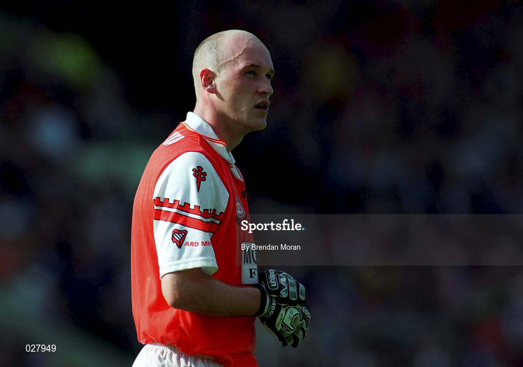 29 August 1999; Gerard Reid of Armagh during the Bank of Ireland All-Ireland Senior Football Championship Semi-Final match between Meath and Armagh at Croke Park in Dublin. Photo by Brendan Moran/Sportsfile