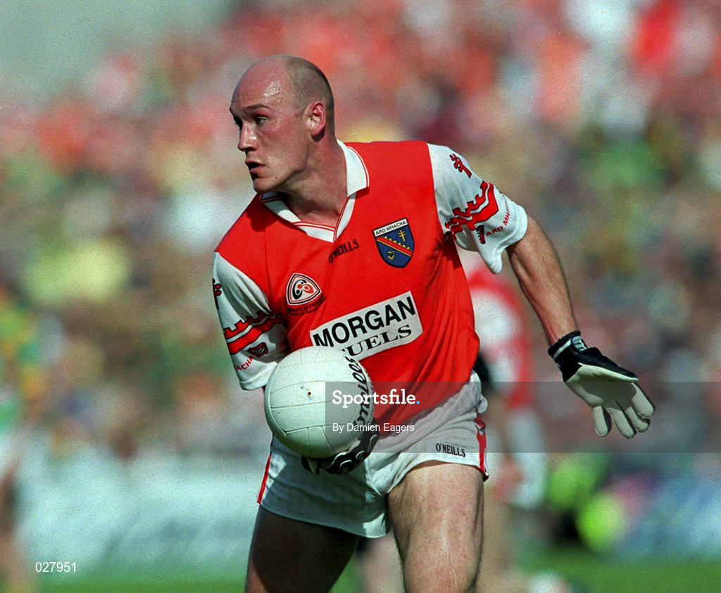 29 August 1999; Gerard Reid of Armagh during the Bank of Ireland All-Ireland Senior Football Championship Semi-Final match between Meath and Armagh at Croke Park in Dublin. Photo by Damien Eagers/Sportsfile