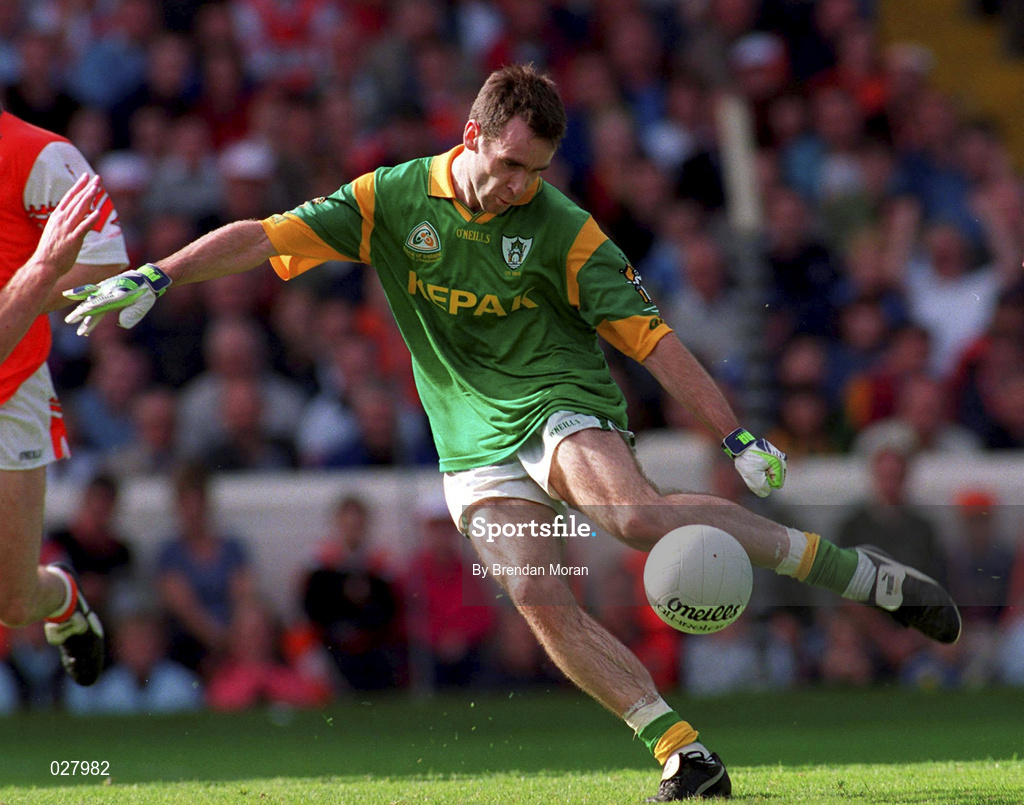 29 August 1999; Hank Traynor of Meath during the Bank of Ireland All-Ireland Senior Football Championship Semi-Final match between Meath and Armagh at Croke Park in Dublin. Photo by Brendan Moran/Sportsfile