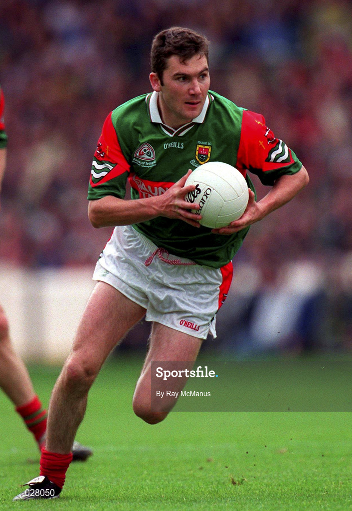 22 August 1999; James Horan of Mayo during the Bank of Ireland All-Ireland Senior Football Championship Semi-Final match between Cork and Mayo at Croke Park in Dublin. Photo by Ray McManus/Sportsfile