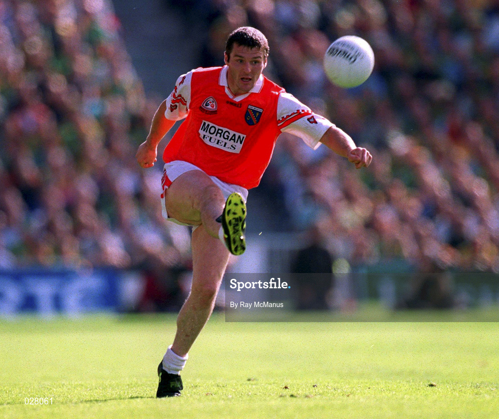 29 August 1999; Jarlath Burns of Armagh during the Bank of Ireland All-Ireland Senior Football Championship Semi-Final match between Meath and Armagh at Croke Park in Dublin. Photo by Ray McManus/Sportsfile