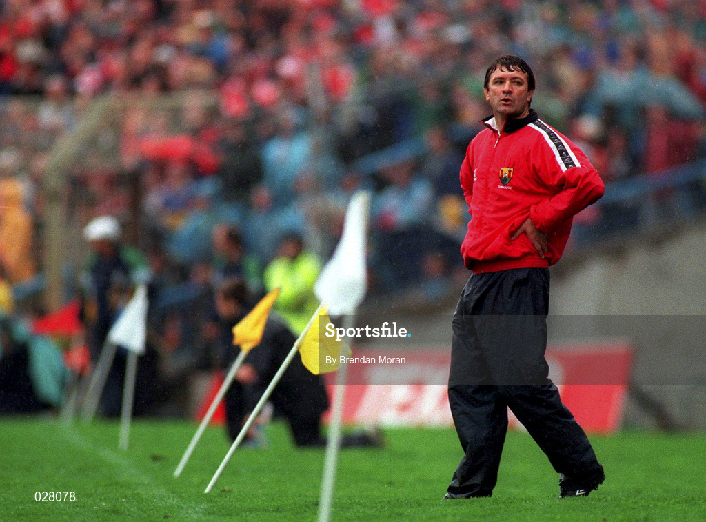 8 August 1999; Cork manager Jimmy Barry Murphy during the Guinness All-Ireland Senior Hurling Championship Semi-Final match between Cork and Offaly at Croke Park in Dublin. Photo by Brendan Moran/Sportsfile