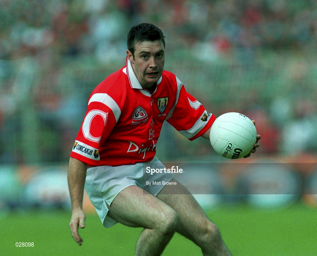 22 August 1999; Joe Kavanagh of Cork during the Bank of Ireland All-Ireland Senior Football Championship Semi-Final match between Cork and Mayo at Croke Park in Dublin. Photo by Matt Browne/Sportsfile