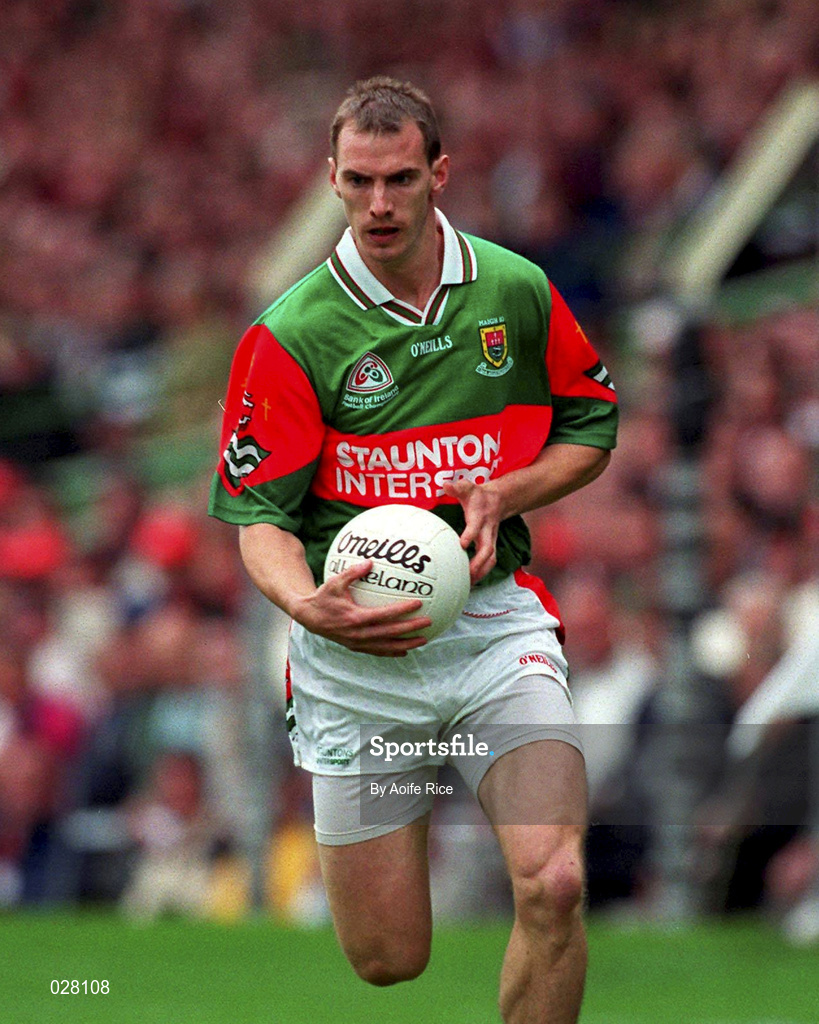 22 August 1999; John Casey of Mayo during the Bank of Ireland All-Ireland Senior Football Championship Semi-Final match between Cork and Mayo at Croke Park in Dublin. Photo by Aoife Rice/Sportsfile