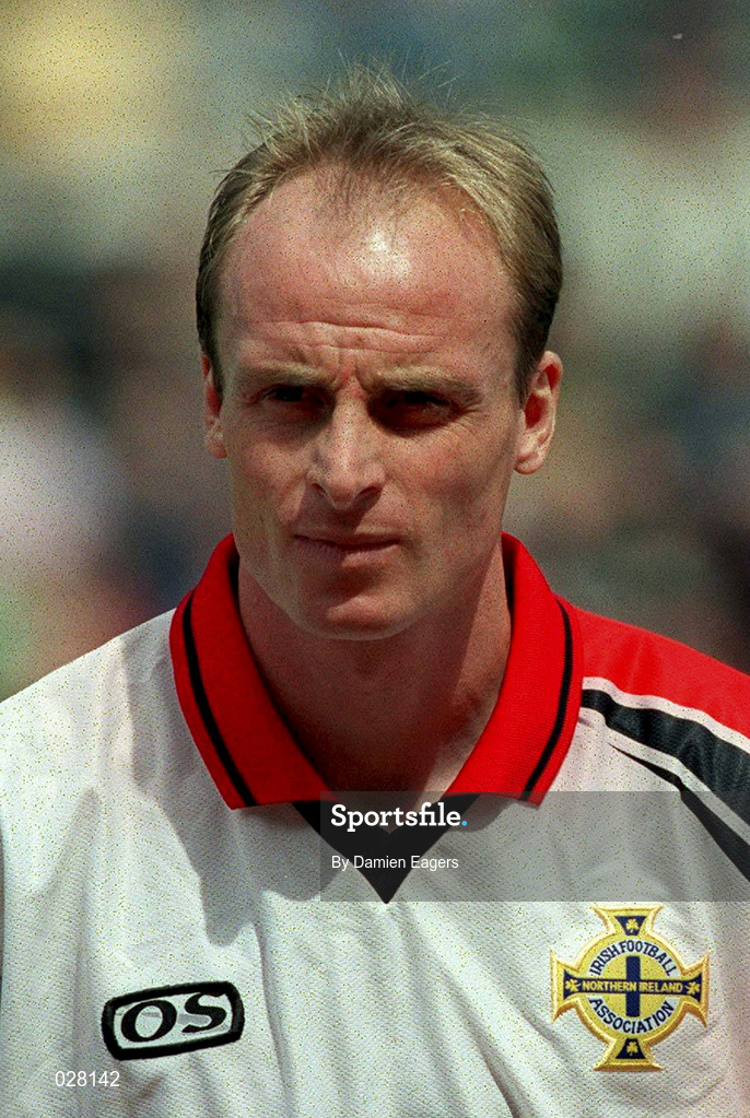 29 May 1999; Jon McCarthy of Northern Ireland during the International Friendly match between Republic of Ireland and Northern Ireland at Lansdowne Road in Dublin. Photo by Damien Eagers/Sportsfile