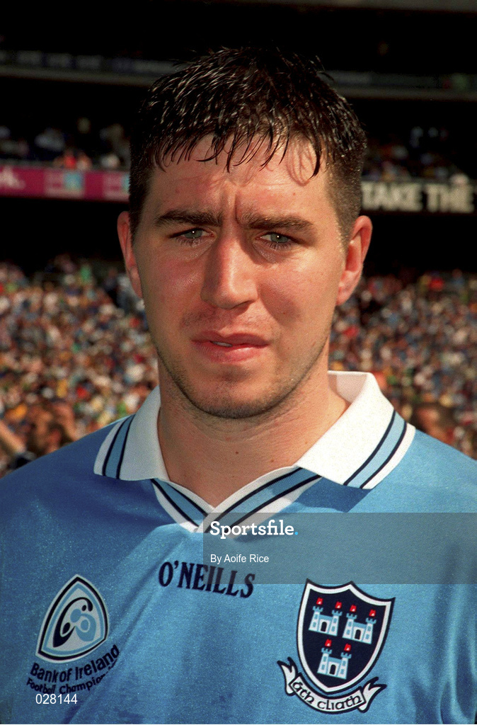 1 August 1999; Jonathan Magee of Dublin prior to the Bank of Ireland Leinster Senior Football Championship Final between Meath and Dublin at Croke Park in Dublin. Photo by Aoife Rice/Sportsfile