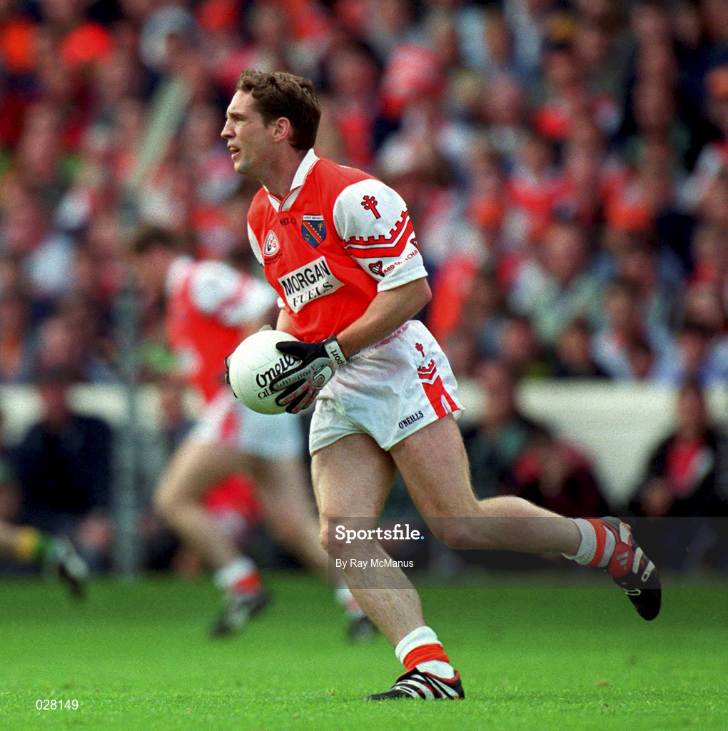 29 August 1999; Kieran McGeeney of Armagh during the Bank of Ireland All-Ireland Senior Football Championship Semi-Final match between Meath and Armagh at Croke Park in Dublin. Photo by Ray McManus/Sportsfile