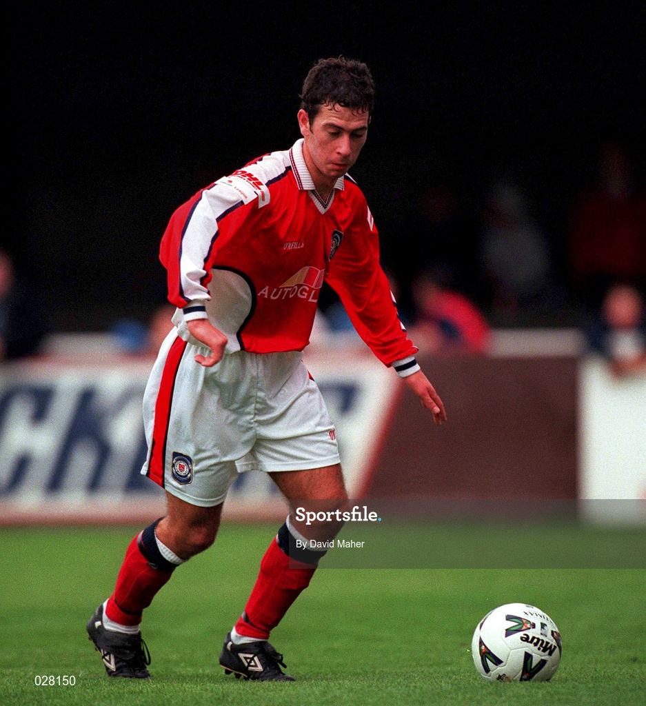 13 August 1999; Keith Doyle of St Patrick's Athletic during the Eircom League Premier Division match between St Patrick's Athletic and Derry City at Richmond Park in Dublin. Photo by David Maher/Sportsfile