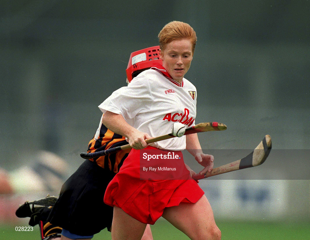 7 August 1999; Linda Mellirick of Cork during the Bórd na Gaeilge All-Ireland Senior Camogie Championship Semi-Final match between Kilkenny and Cork at Parnell Park in Dublin. Photo by Ray McManus/Sportsfile