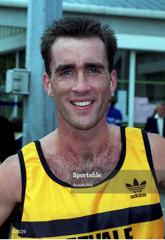 25 July 1999; Mark Carroll of Leevale AC who won the men's 1500m and 5000m events during day two of the TNT Irish National Senior Track & Field Championships at Santry Stadium in Dublin. Photo by Aoife Rice/Sportsfile