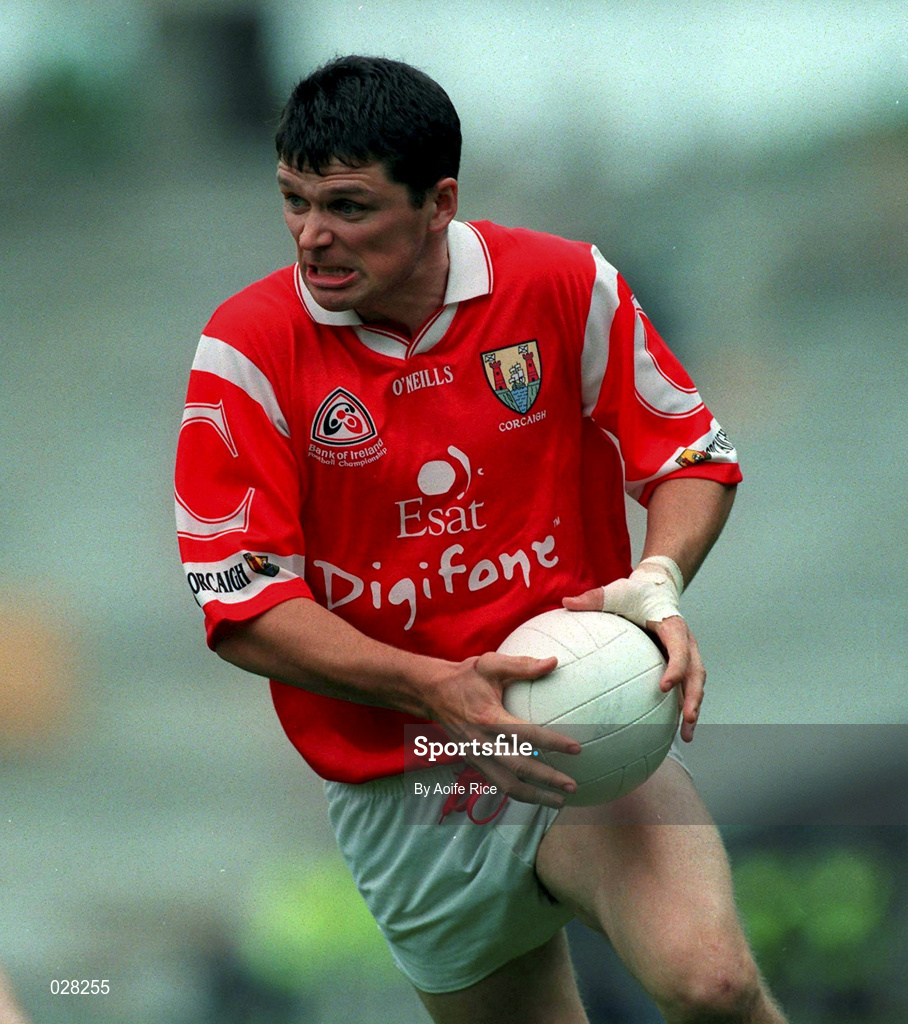 22 August 1999; Mark O'Sullivan of Cork during the Bank of Ireland All-Ireland Senior Football Championship Semi-Final match between Cork and Mayo at Croke Park in Dublin. Photo by Aoife Rice/Sportsfile