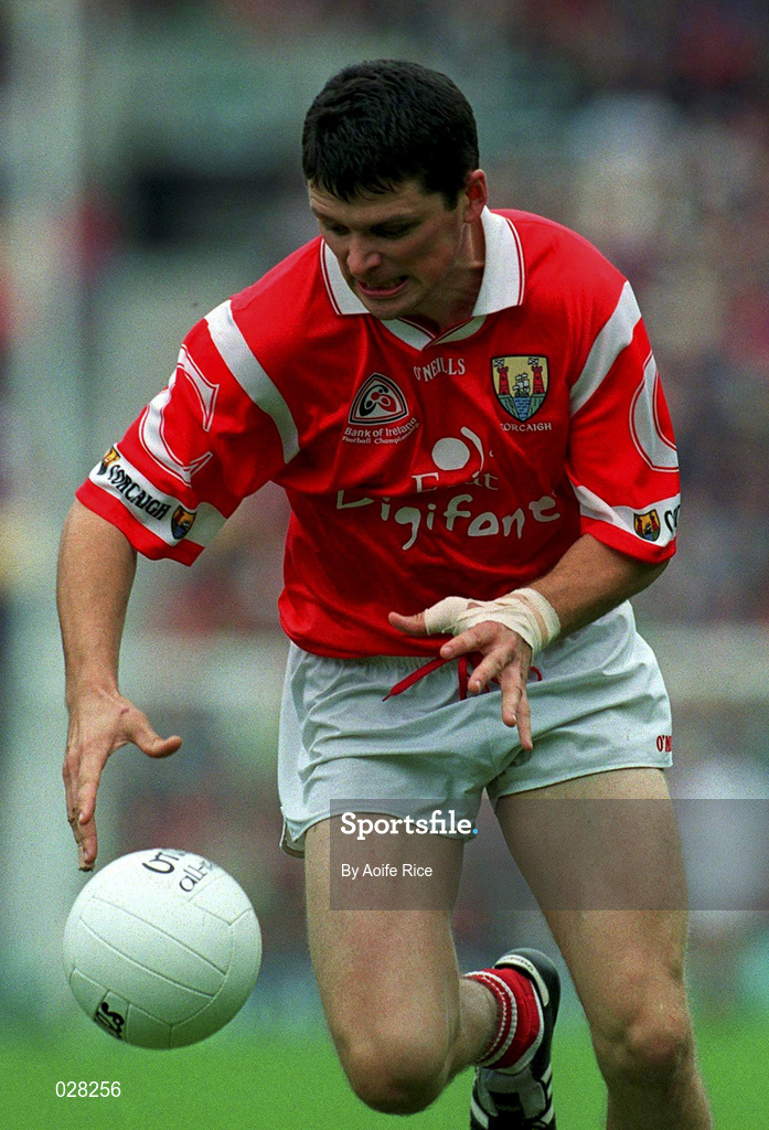 22 August 1999; Mark O'Sullivan of Cork during the Bank of Ireland All-Ireland Senior Football Championship Semi-Final match between Cork and Mayo at Croke Park in Dublin. Photo by Aoife Rice/Sportsfile