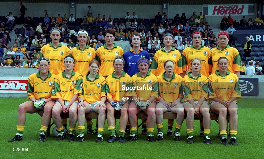4 September 1999; The Meath team prior to the All-Ireland Senior Ladies Football Championship Semi-Final between Mayo and Meath at Parnell Park in Dublin. Photo by Ray Lohan/Sportsfile