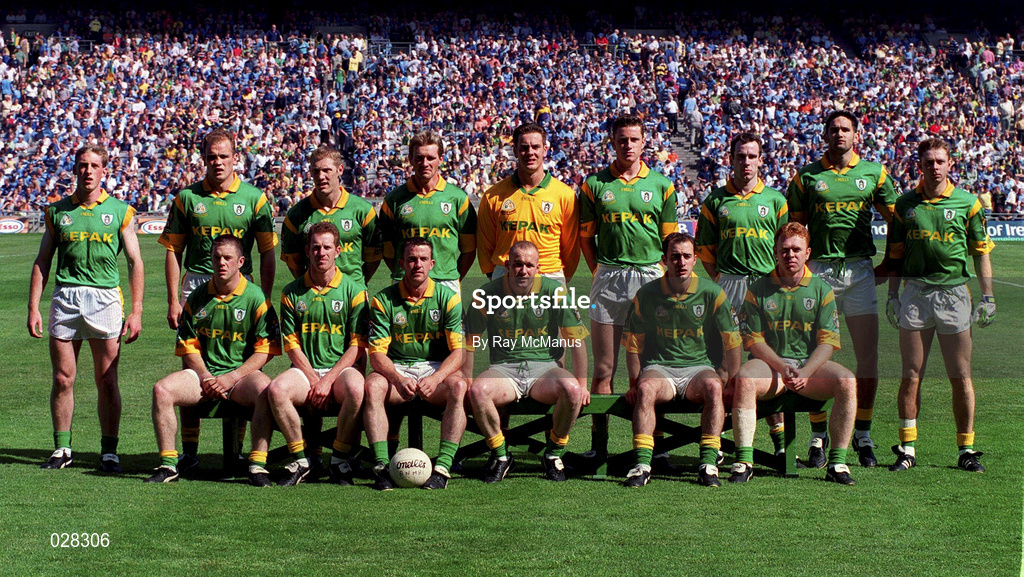 1 August 1999; The Meath team prior to the Bank of Ireland Leinster Senior Football Championship Final between Meath and Dublin at Croke Park in Dublin. Photo by Ray McManus/Sportsfile