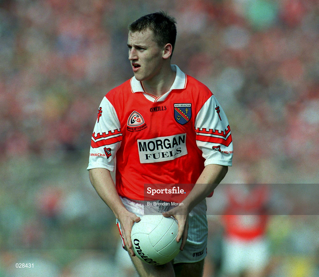 29 August 1999; Paddy McKeever of Armagh during the Bank of Ireland All-Ireland Senior Football Championship Semi-Final match between Meath and Armagh at Croke Park in Dublin. Photo by Brendan Moran/Sportsfile