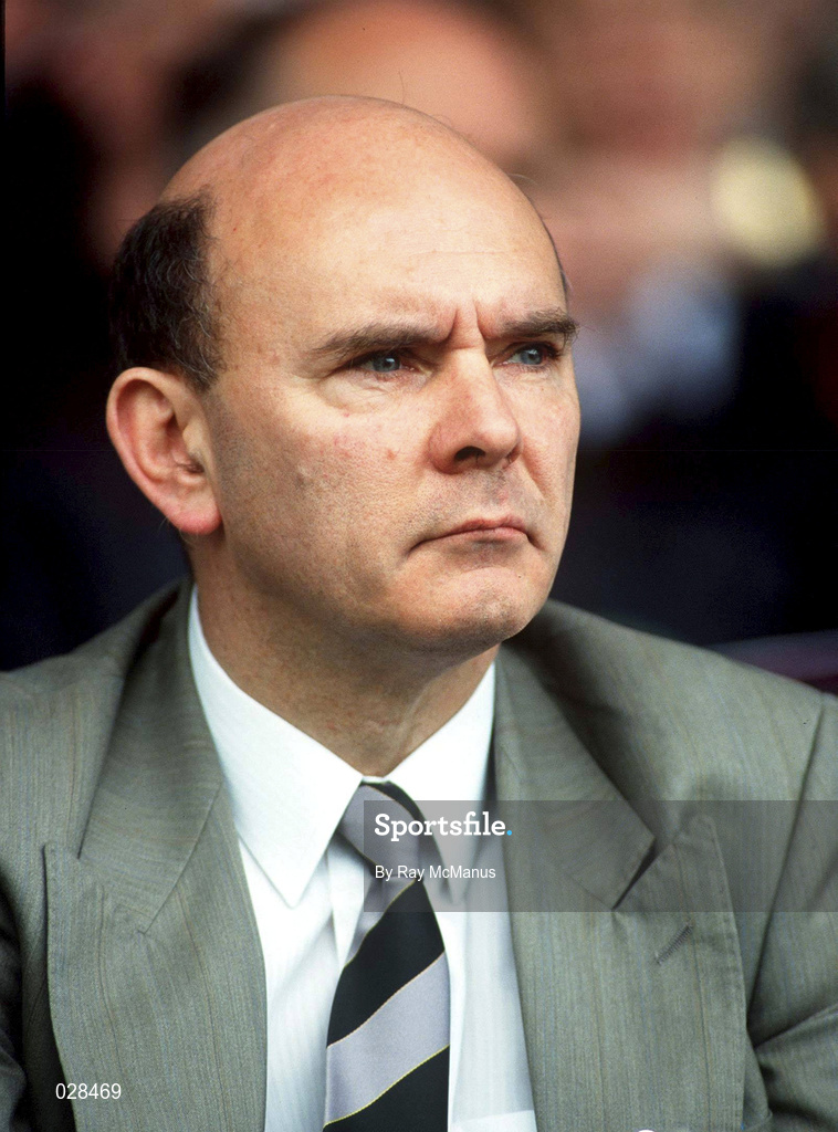 15 August 1993, GAA President Peter Quinn watches on during the All-Ireland Senior Football Championship Semi-Final match between Cork and Mayo at Croke Park in Dublin. Photo by Ray McManus/Sportsfile